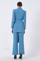 Bebe Mavi Crop Pantolon Ceket Üçlü Takım 0106308.449 - 5