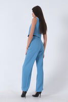Bebe Mavi Dokuma Astarlı Crop Yelekli Takım 0106317.449 - 7