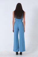Bebe Mavi Dokuma Astarlı Crop Yelekli Takım 0106317.449 - 8