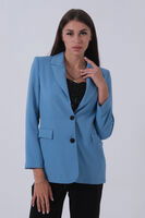Bebe Mavi Vatkalı Astarlı Blazer Ceket 0105110.449 - 5