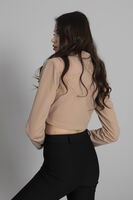 Bej Astarlı Crop Blazer Ceket 0105118.55 - 3