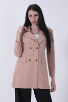 Bej Astarlı Düğme Kapamalı Blazer Ceket 0105123.55 - 3