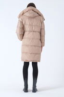 Bej Kapüşonlu Dolum Şişme Mont 31050593.55 - 6