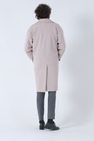 Bej Oversize Erkek Yaka Kaşe Kaban 01015002.55 - 6