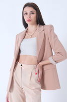 Bej Vatkalı Astarlı Blazer Ceket 0105110.55 - 2
