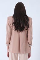 Bej Vatkalı Astarlı Blazer Ceket 0105110.55 - 8
