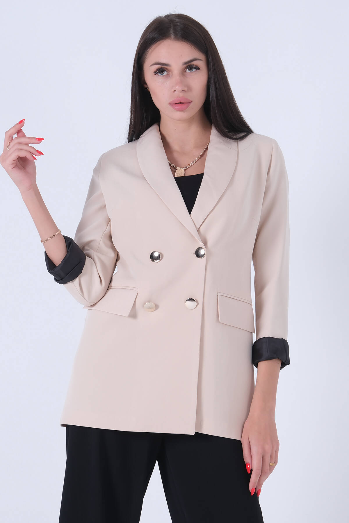 Bej Vatkalı Astarlı Ceket 3971156.55 - Ardanewline