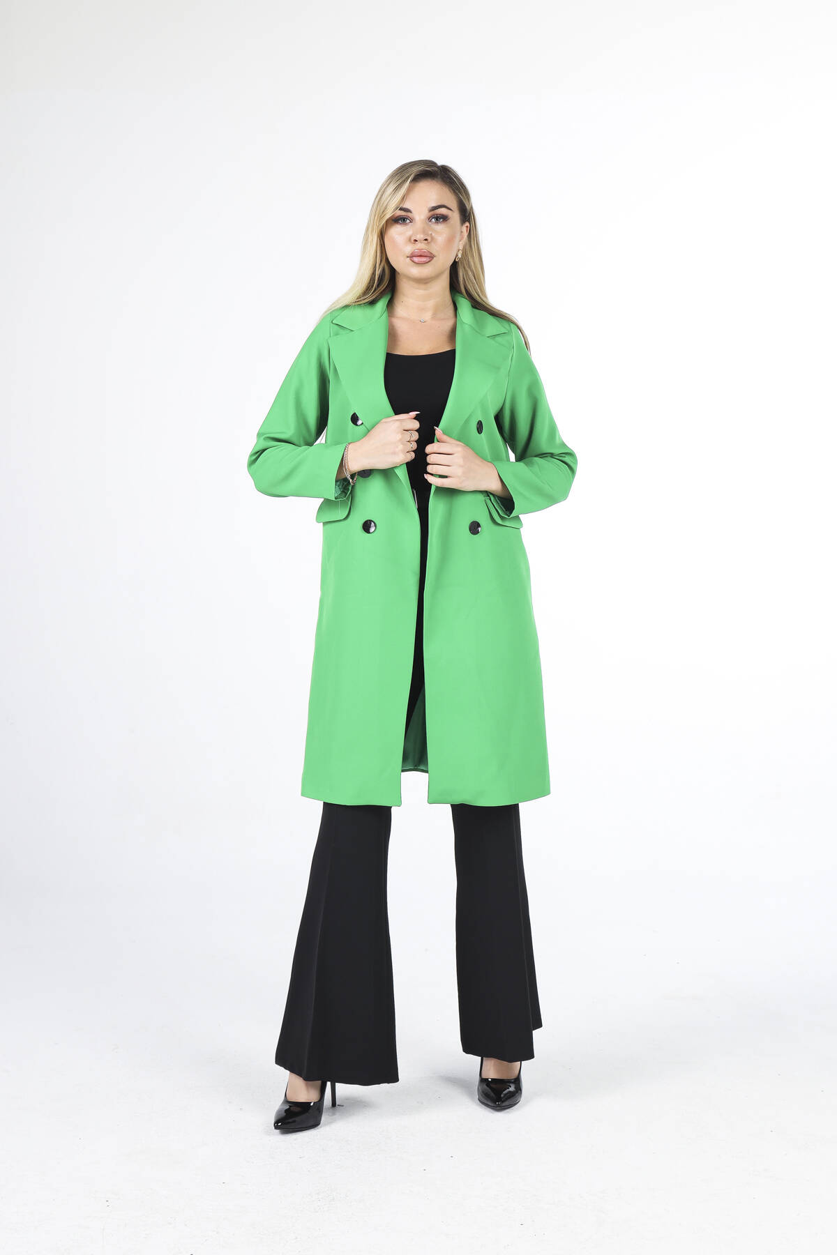 Benetton Klasik Yaka Kapamasız Ceket 0809116.435 - Ardanewline (1)