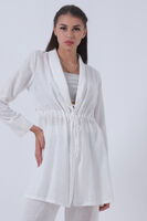 Beyaz Keten Pantolonlu Takım 0106319.15 - 8
