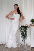 Beyaz Taş İşlemeli Uzun Balık Abiye 0801056.15 - 6