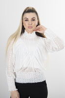 Beyaz Transparan Bluz 4202555.15 - 2