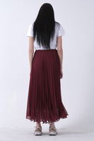 Bordo Astarlı Piliseli Etek 4594046.04 - 3