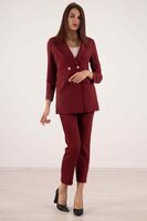 Bordo Blazer Ceket Pantolon İkili Takım 0106305.04 - 1