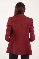 Bordo Vatkalı Astarlı Blazer Ceket 0105110.04 - 7