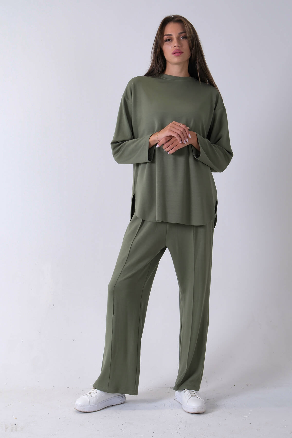 Çağla Rahat Kumaş Basic Pantolonlu Takım 31040630.332 - Ardanewline (1)