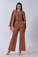 Camel Ceket-Yelek Pantolonlu 3'lü Takım Elbise 0106324.09 - 2