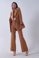 Camel Ceket-Yelek Pantolonlu 3'lü Takım Elbise 0106324.09 - 3
