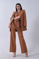 Camel Ceket-Yelek Pantolonlu 3'lü Takım Elbise 0106324.09 - 4