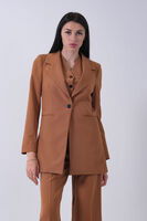 Camel Ceket-Yelek Pantolonlu 3'lü Takım Elbise 0106324.09 - 7