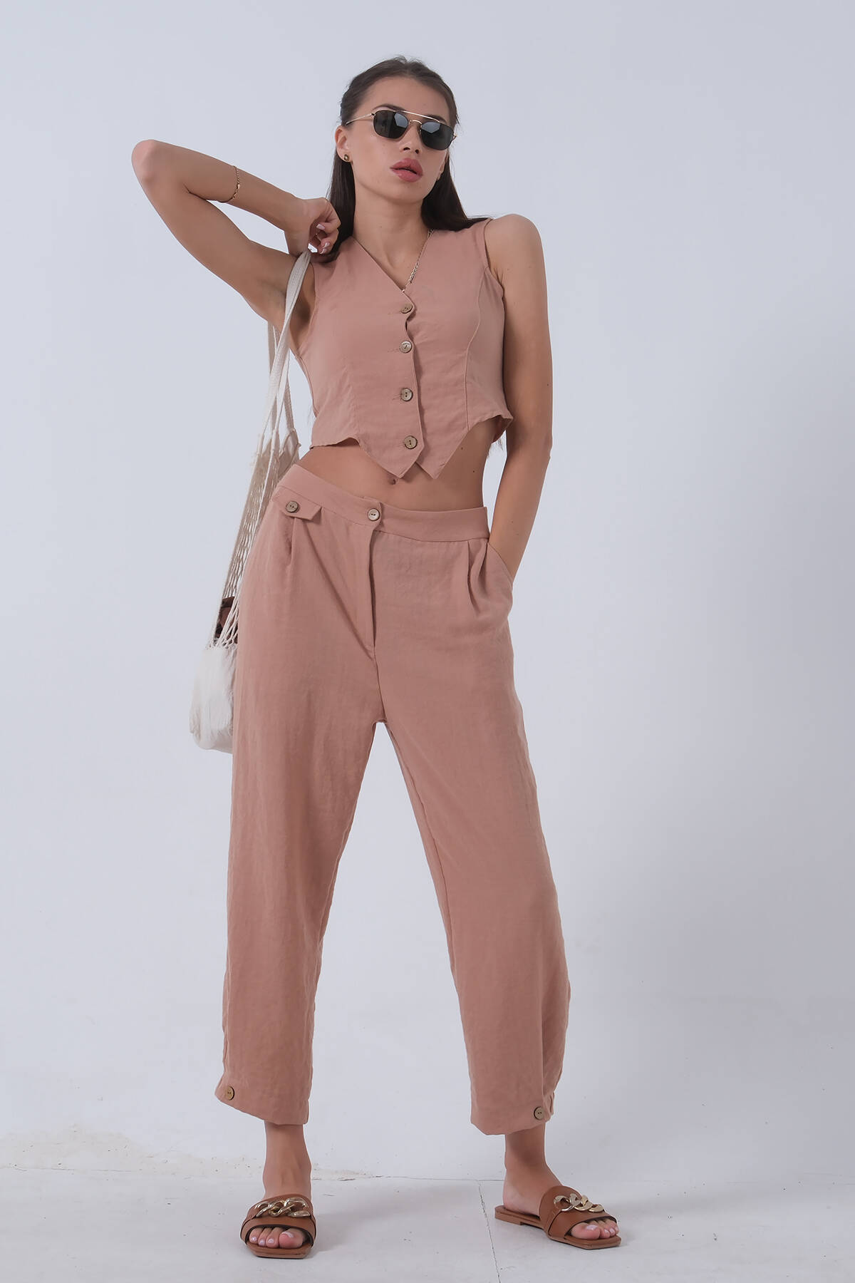 Camel Keten Yelekli Takım 0106321.09 - Ardanewline (1)