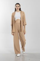 Camel Kimono Pantolon İkili Krep Takım 0106314.09 - 2