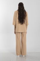 Camel Kimono Pantolon İkili Krep Takım 0106314.09 - video