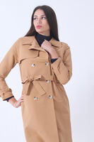 Camel Klasik Modern Kuşaklı Düğmeli Trençkot 4595040.09 - 5