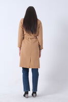 Camel Klasik Modern Kuşaklı Düğmeli Trençkot 4595040.09 - 7