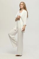 Ekru Kimono Pantolon İkili Krep Takım 0106314.147 - 5