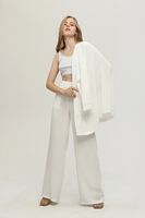 Ekru Kimono Pantolon İkili Krep Takım 0106314.147 - 7