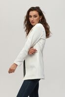 Ekru Leopar Astar Detaylı Krep Blazer Ceket 0105120.147 - 4