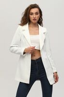 Ekru Leopar Astar Detaylı Krep Blazer Ceket 0105120.147 - 5