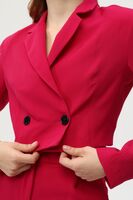 Fuşya Astarlı Crop Blazer Ceket 0105118.12 - video