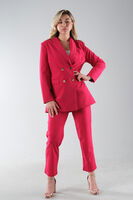 Fuşya Blazer Ceket Pantolon İkili Takım 0106305.12 - 1