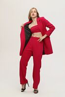 Fuşya Crop Pantolon Ceket Üçlü Takım 0106308.12 - 3
