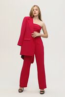 Fuşya Crop Pantolon Ceket Üçlü Takım 0106308.12 - 8