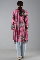 Fuşya Desenli Krep Kimono 0107129.12 - video