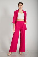 Fuşya Kimono Pantolon İkili Krep Takım 0106314.12 - 2