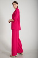 Fuşya Kimono Pantolon İkili Krep Takım 0106314.12 - 3