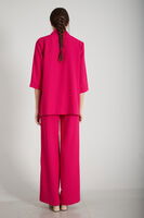 Fuşya Kimono Pantolon İkili Krep Takım 0106314.12 - video