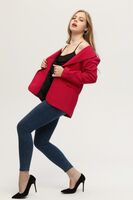 Fuşya Vatkalı Astarlı Blazer Ceket 0105110.12 - 6