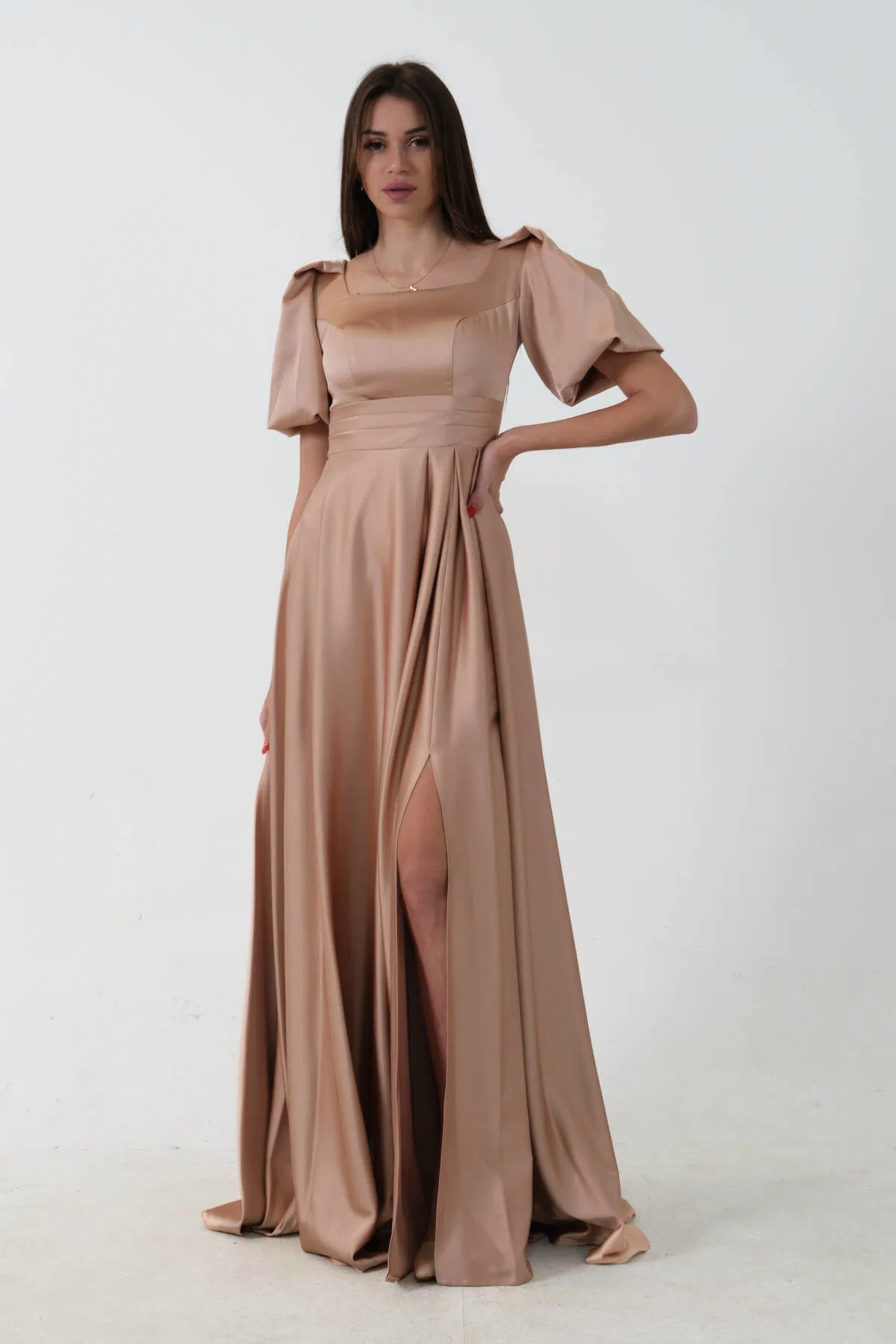 Gold Kare Yaka Balon Kol Abiye 0801121.122 - Ardanewline (1)