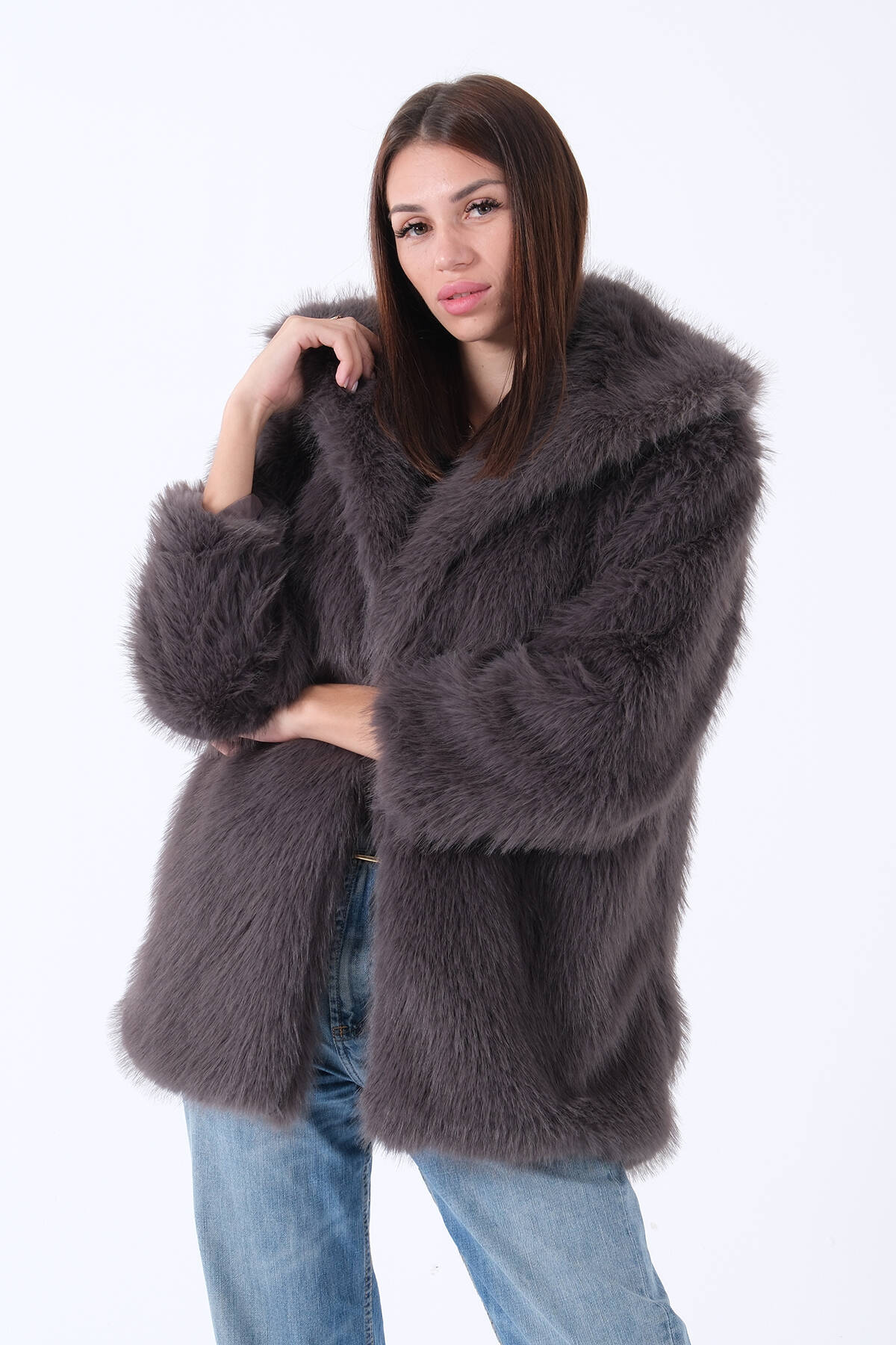 Gri Uzun Lolita Kürk Kaban 31050729.06 - ArdaNewline (1)