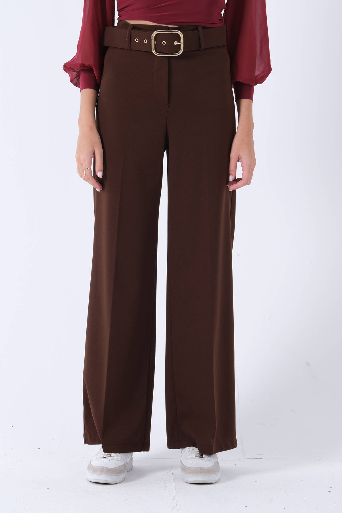 Kahve Bol Paça Pantolon 3974959.05 - ArdaNewline