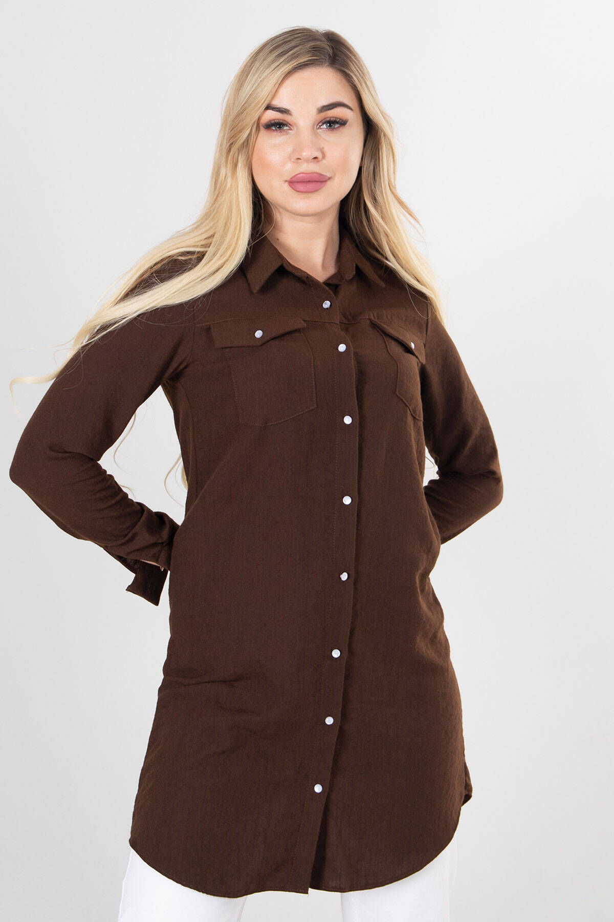 Kahve Gömlek Tunik 0806158.05 - Ardanewline