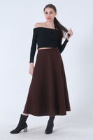 Kahve Kaşe Kloş Etek 31030465.05 - 1