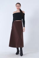 Kahve Kaşe Kloş Etek 31030465.05 - 2