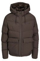 Kahve Logo Baskili Kapüsonlu Puffer Mont 77724K12238849.05 - 3