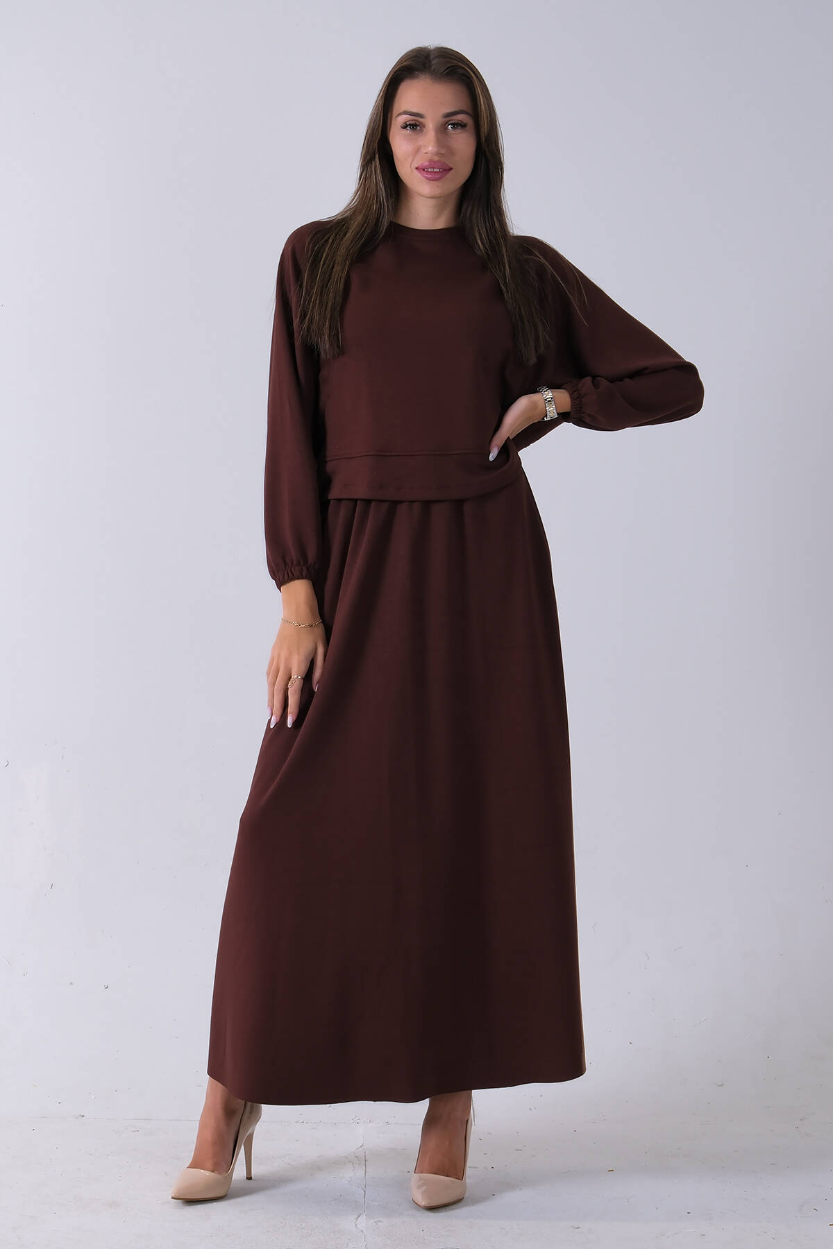 Kahve Önü Yarasakol Etekli Takım 31040702.05 - Ardanewline