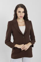 Kahve Vatkalı Astarlı Blazer Ceket 0105110.05 - 1
